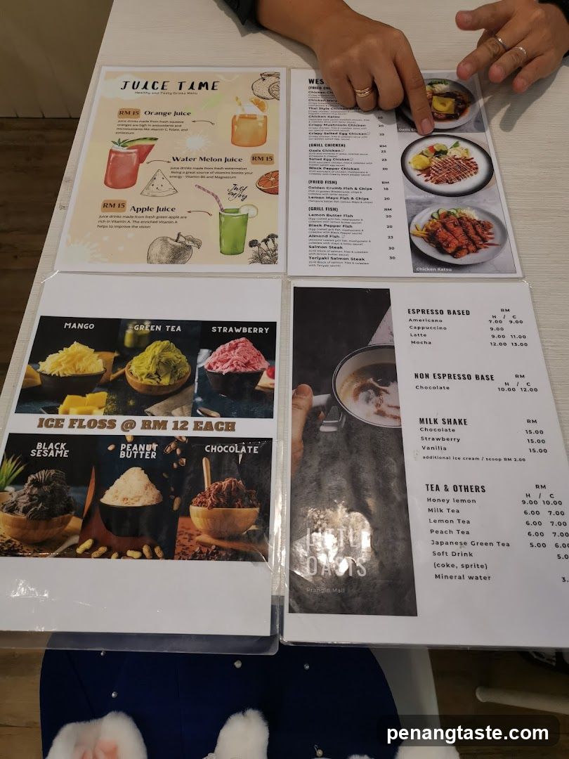 Juice Tame Menu Display