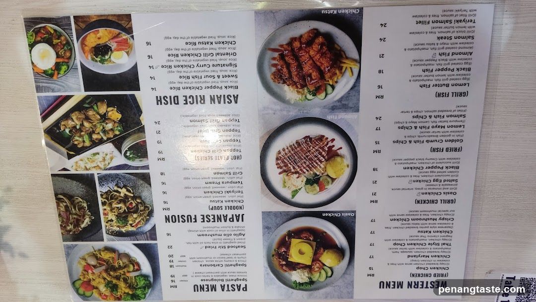 Asian and Western Menu
