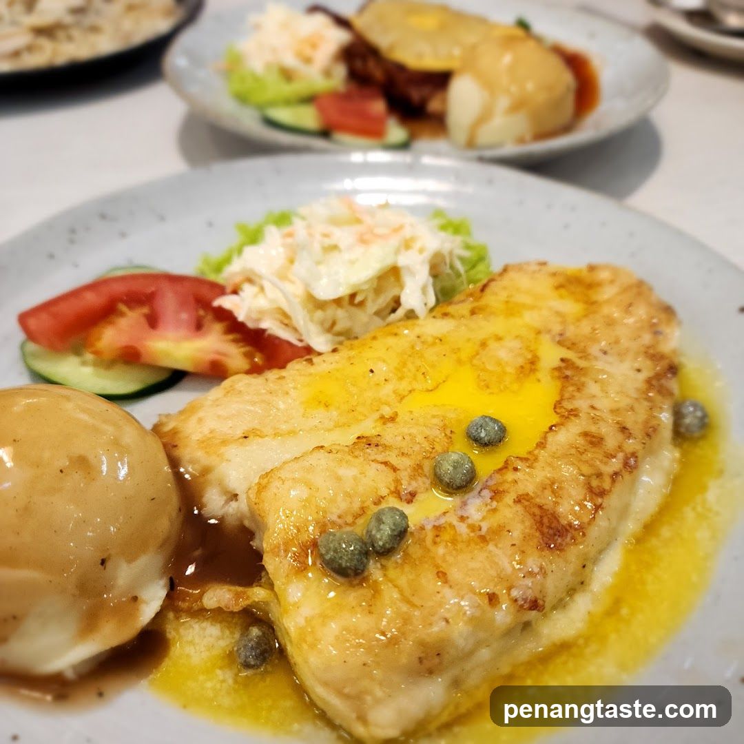Fish Fillet with Capers and Gravy