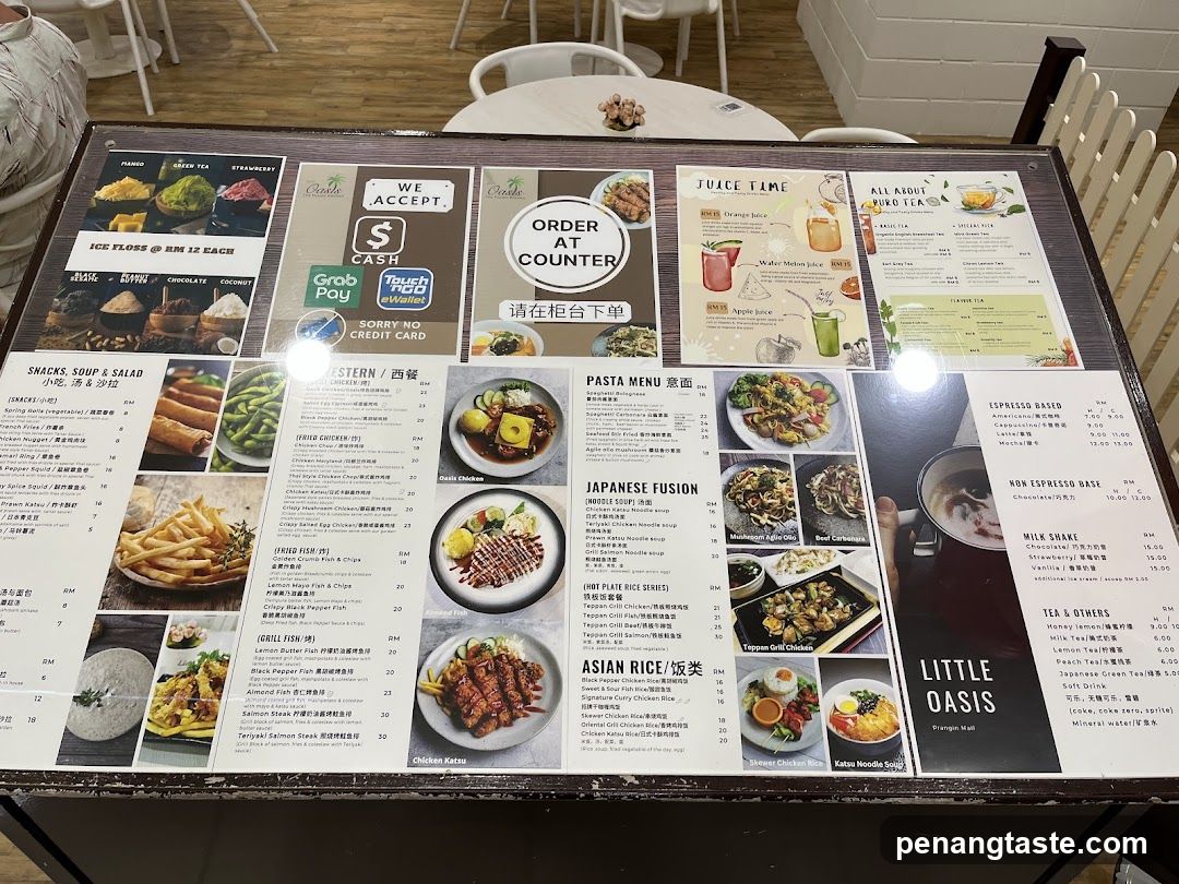 Restaurant Menu Board