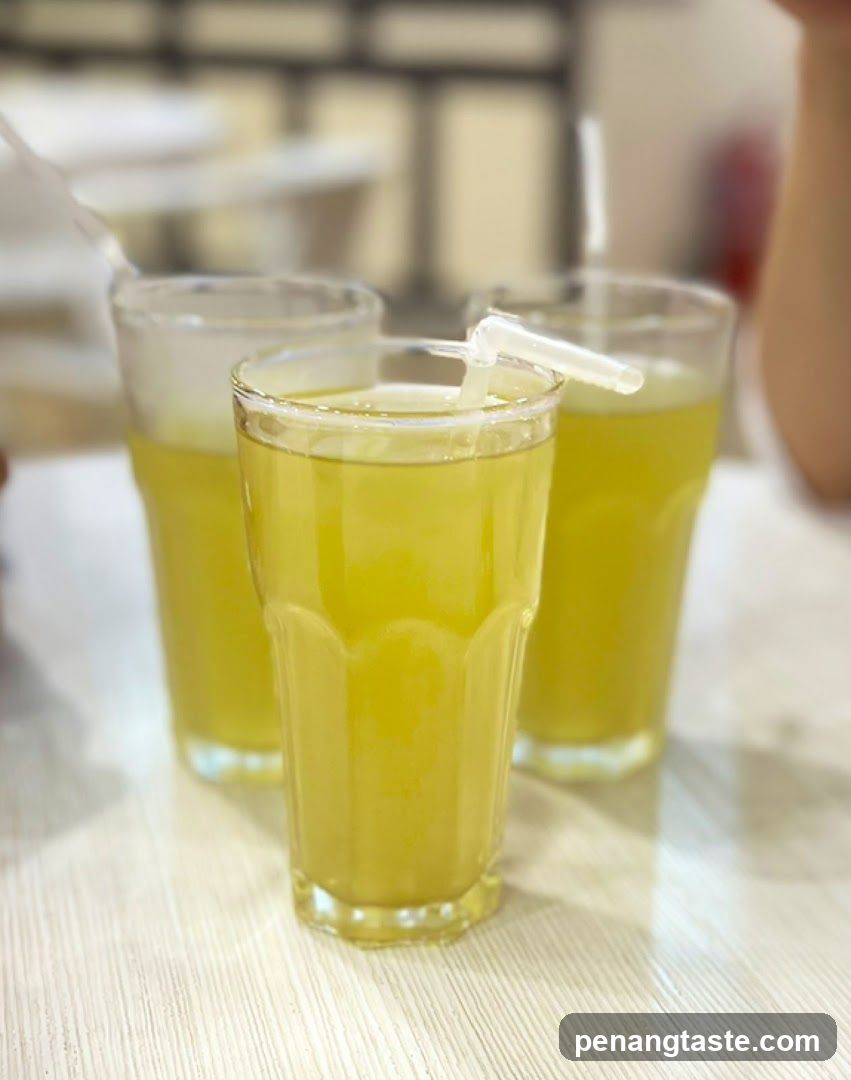 Yellow Drinks on Table