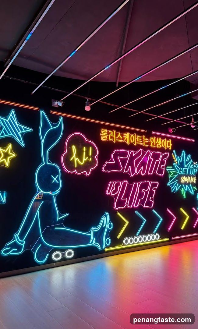 Neon Skate Wall Art