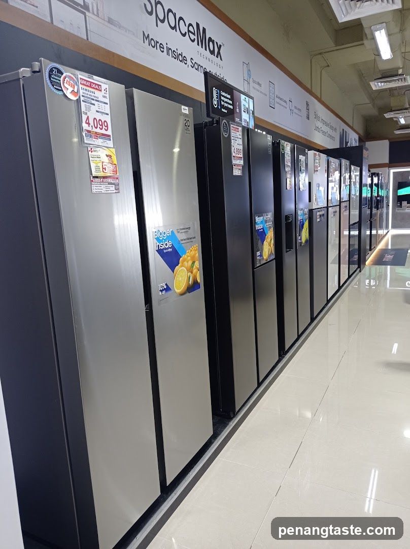 Refrigerator Display in Store