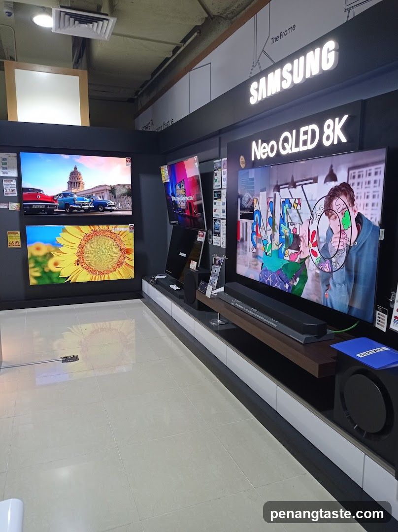 Samsung TV Display Store Interior