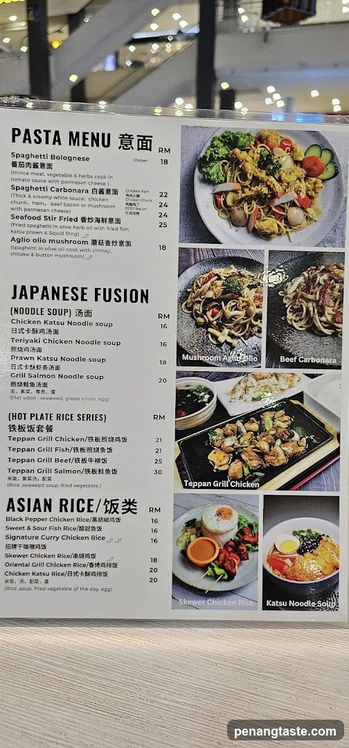 Restaurant Menu Board