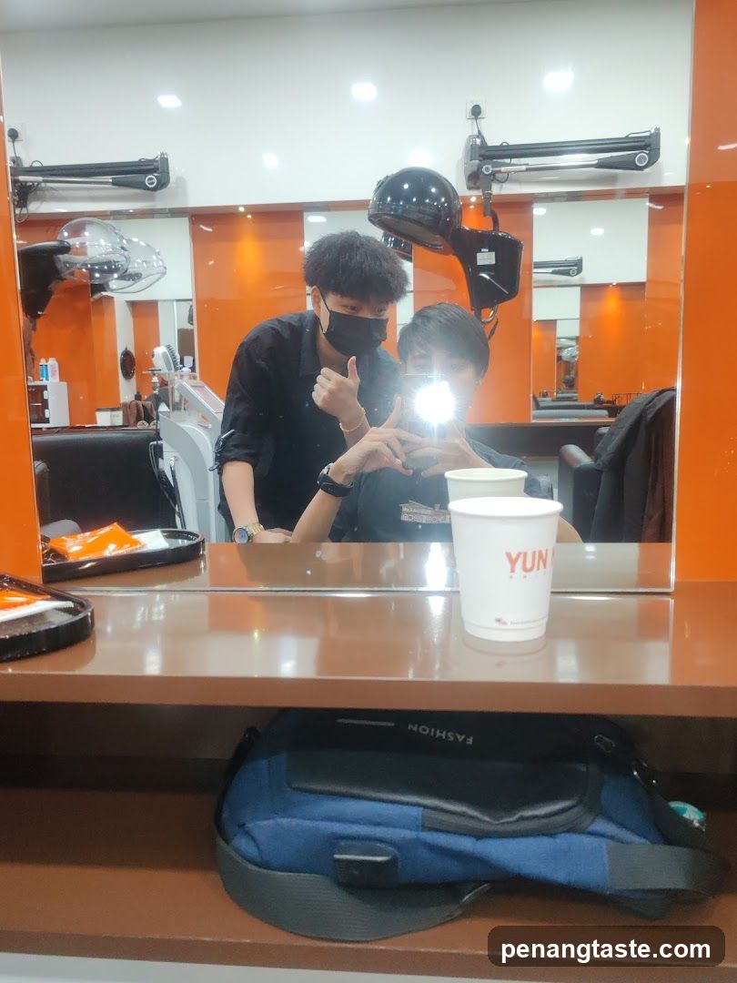 Barbershop Interior Reflection