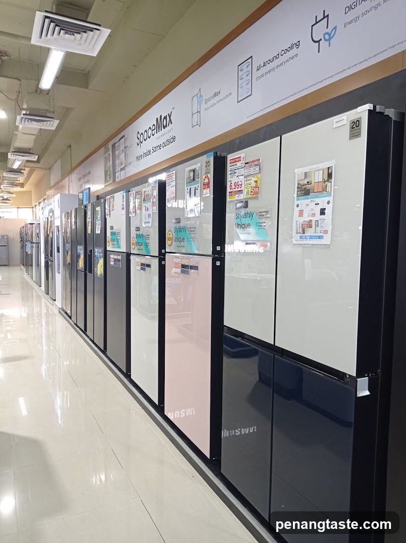 Refrigerator Display in Store