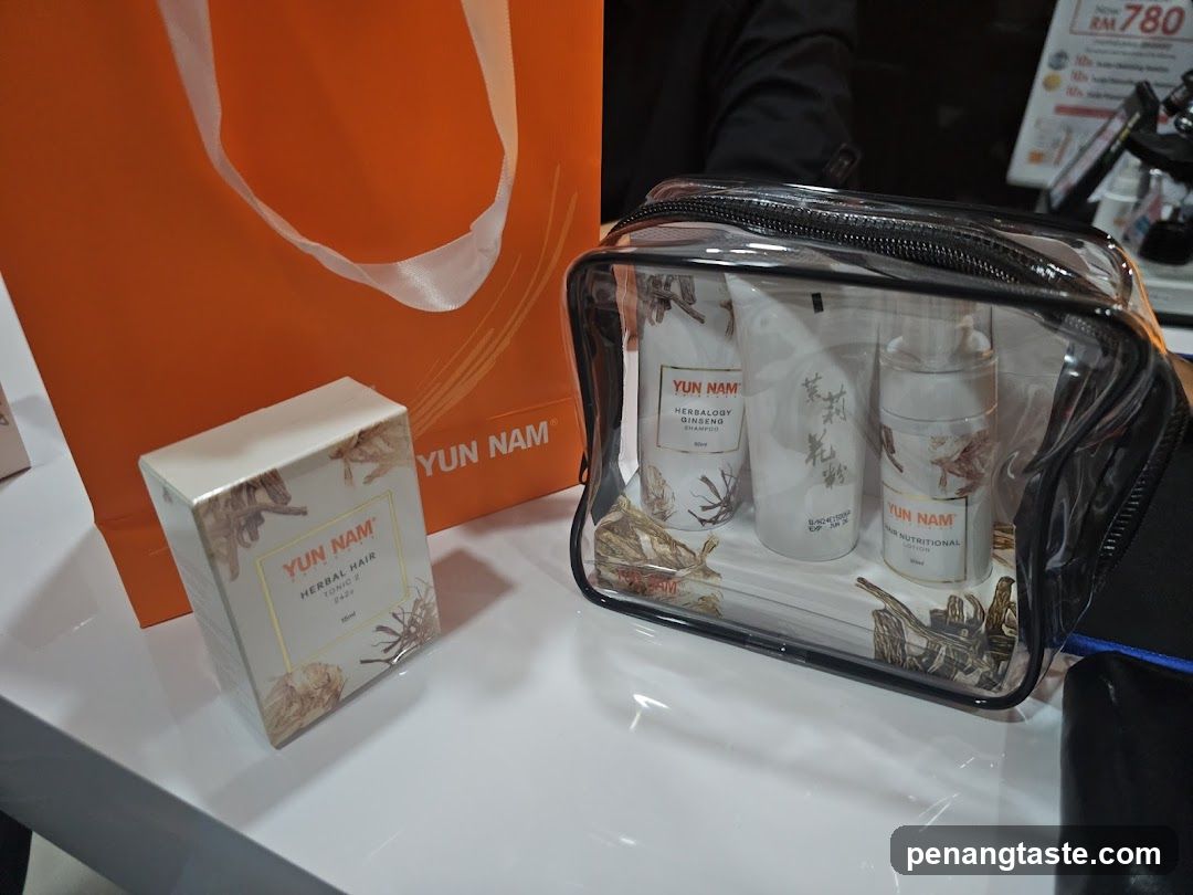 Yun Nam Herbal Hair Product Display