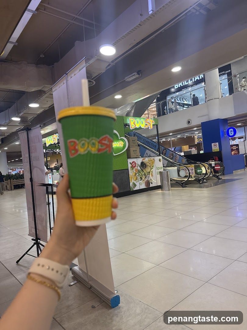 Boost Juice Cup in Mall