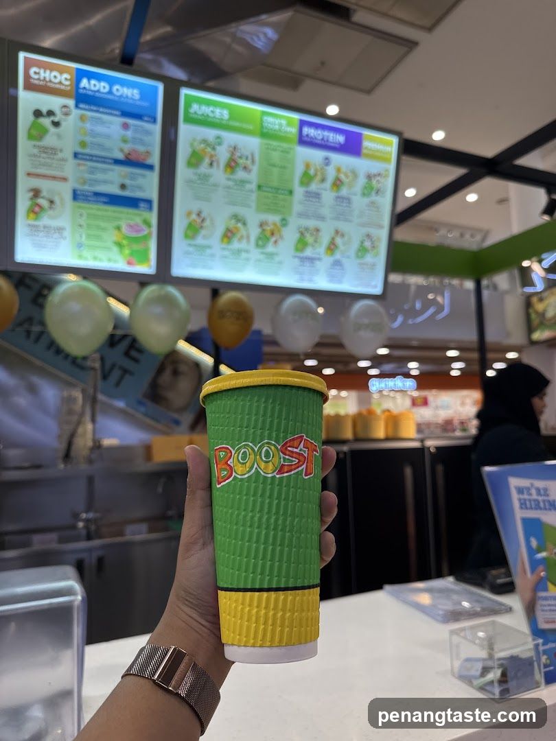 Boost Juice Cup in Store