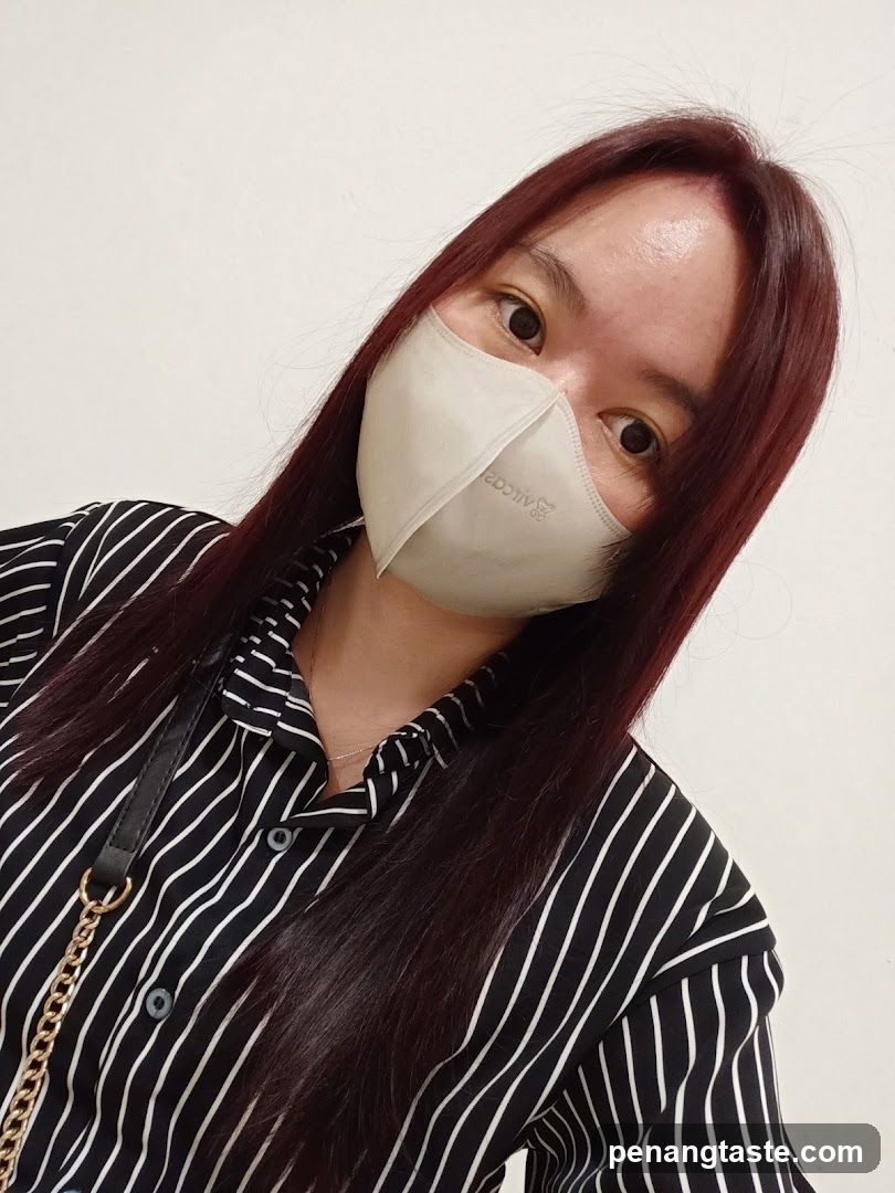 Portrait of a person wearing a mask