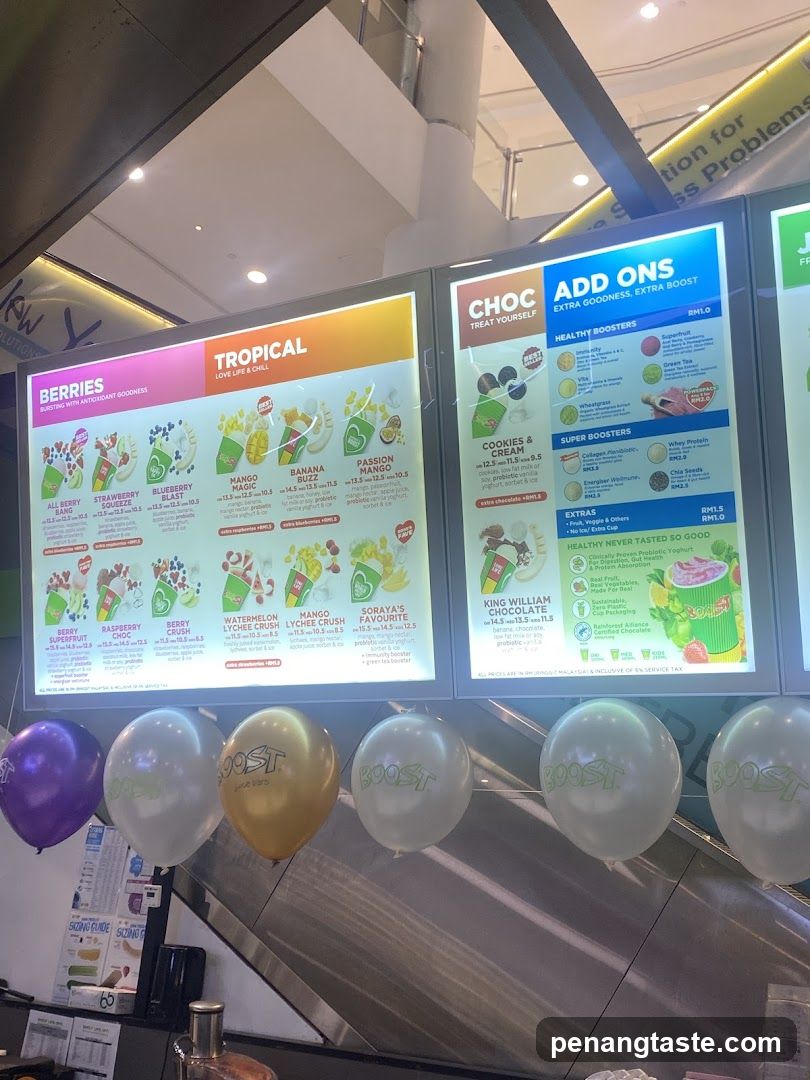Smoothie Menu Board