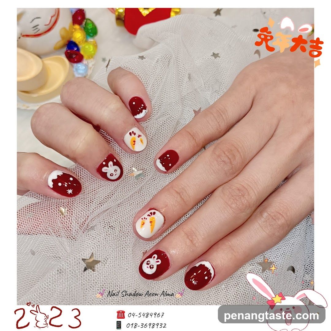 Rabbit-themed Nail Art Design