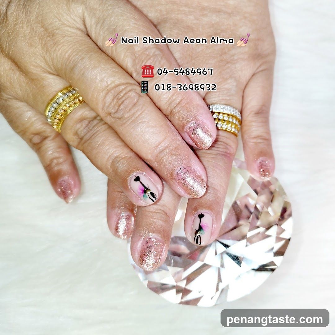 Nail Art Display with Contact Info