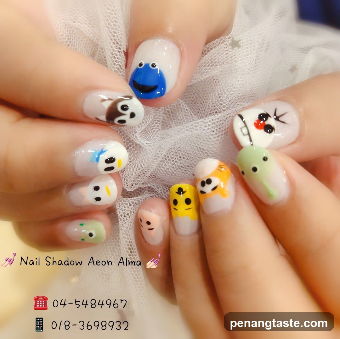 Nail Shadow Aeon Alma - Character Nail Art