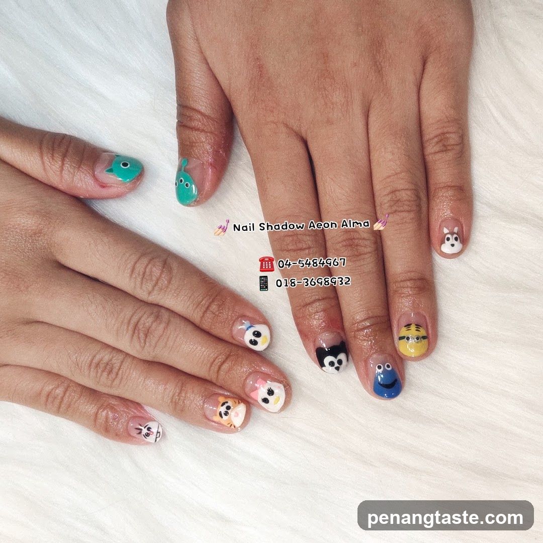 Nail Art with Character Designs