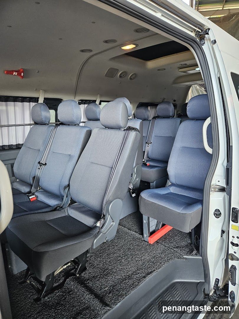 Interior of a Van with Multiple Seats