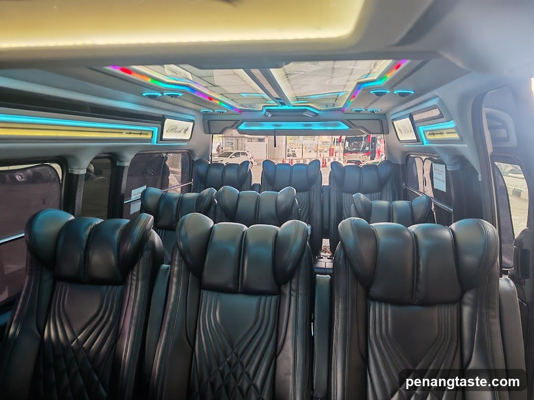 Luxury Van Interior with LED Lighting