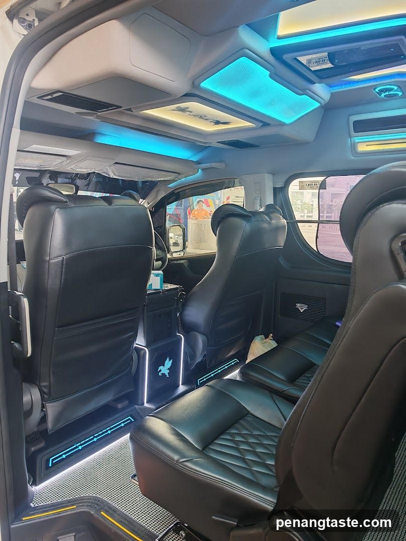 Luxury Van Interior with LED Lighting