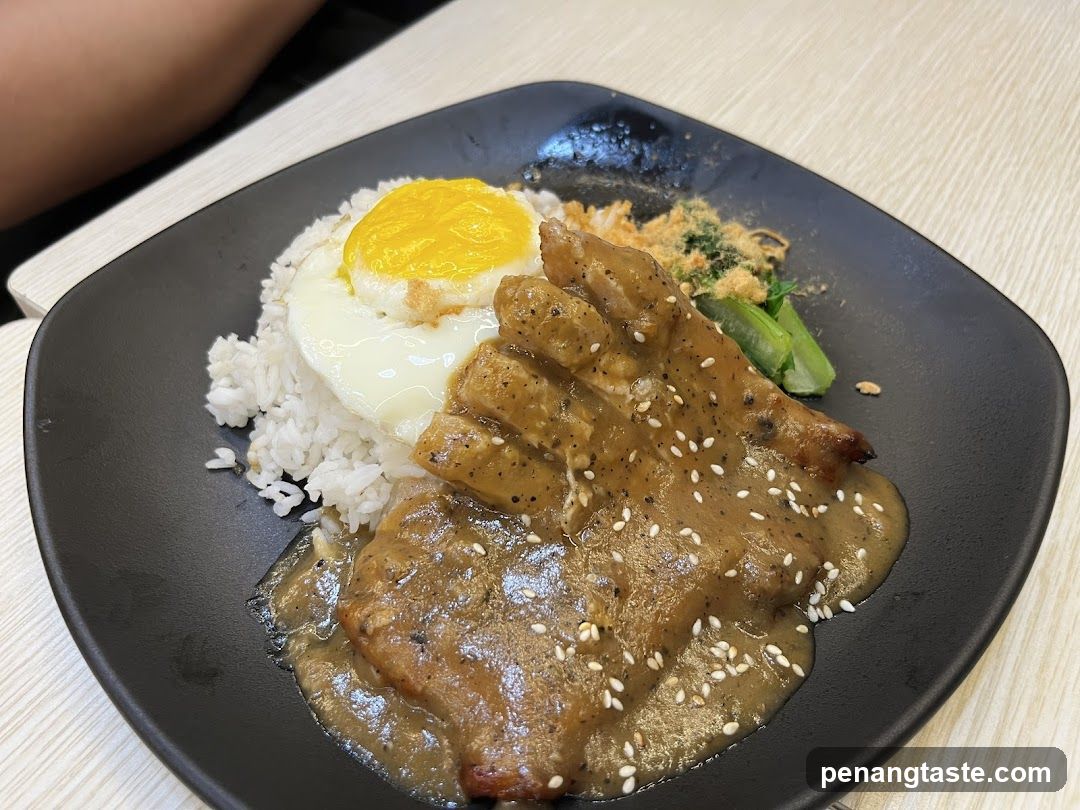 Pork Cutlet Rice Bowl with Egg and Vegetables