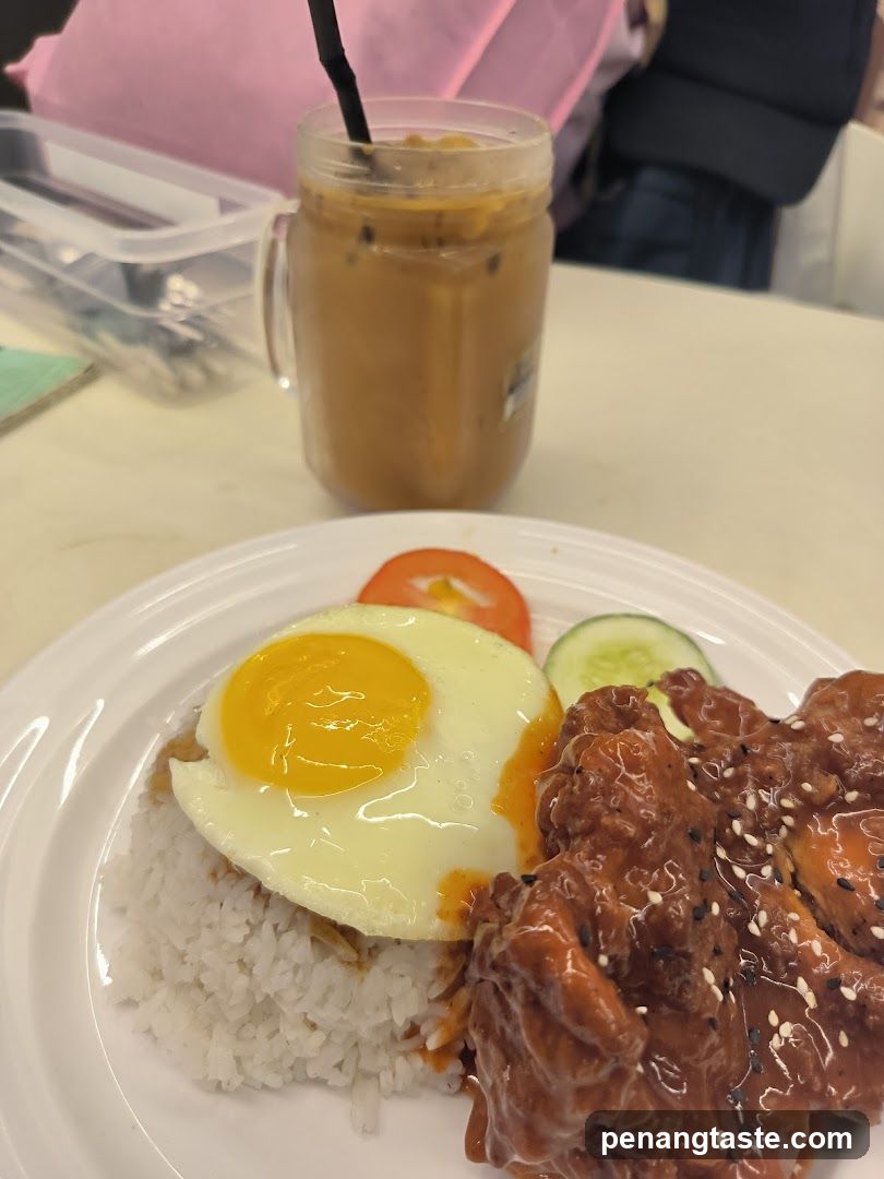 Rice Bowl with Fried Egg and Sauce