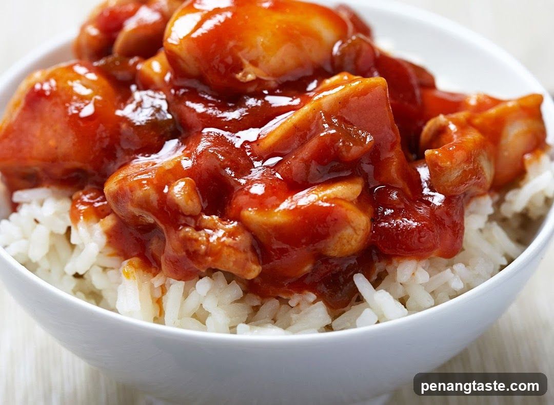Sauced Chicken with Rice