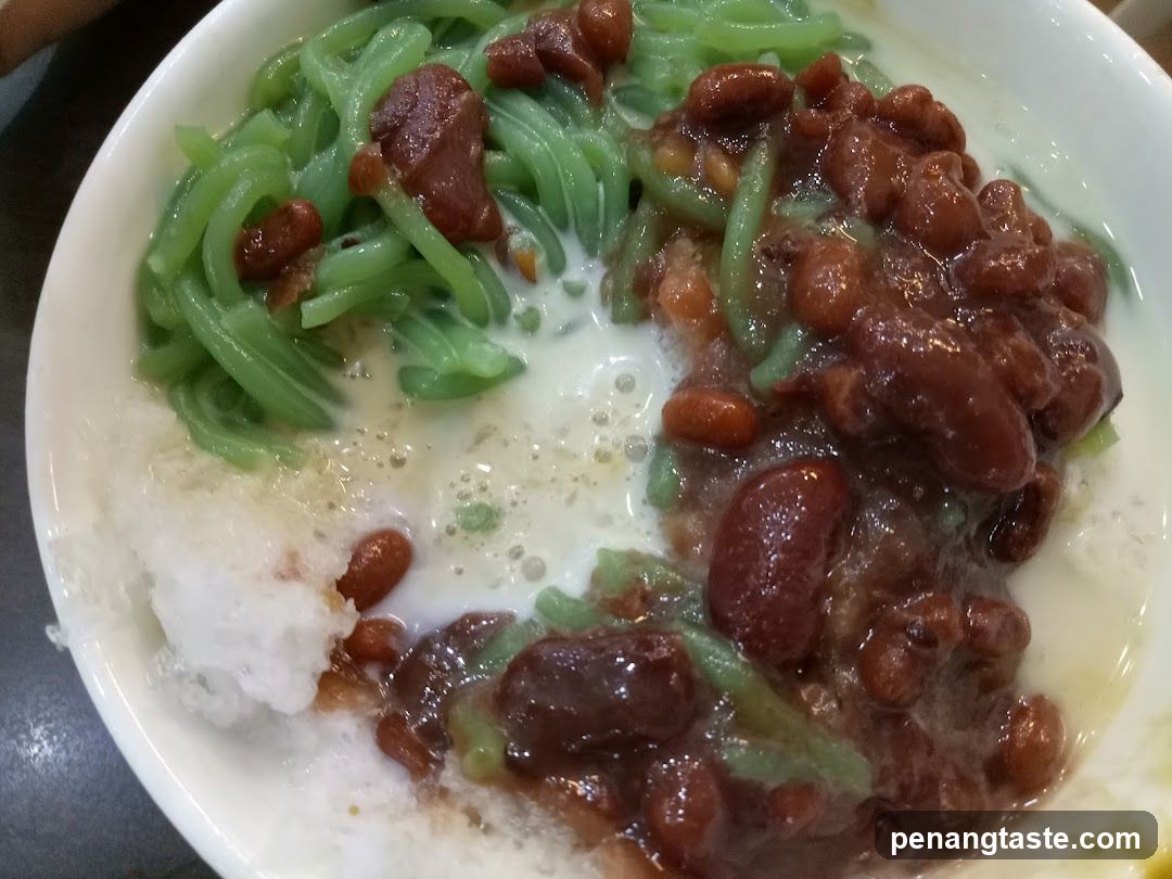 Custard with Green Jelly and Red Bean Paste