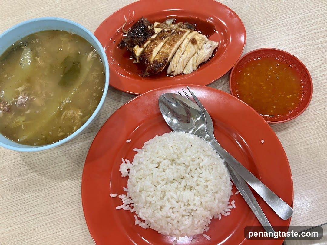 Hainanese Chicken Rice Meal