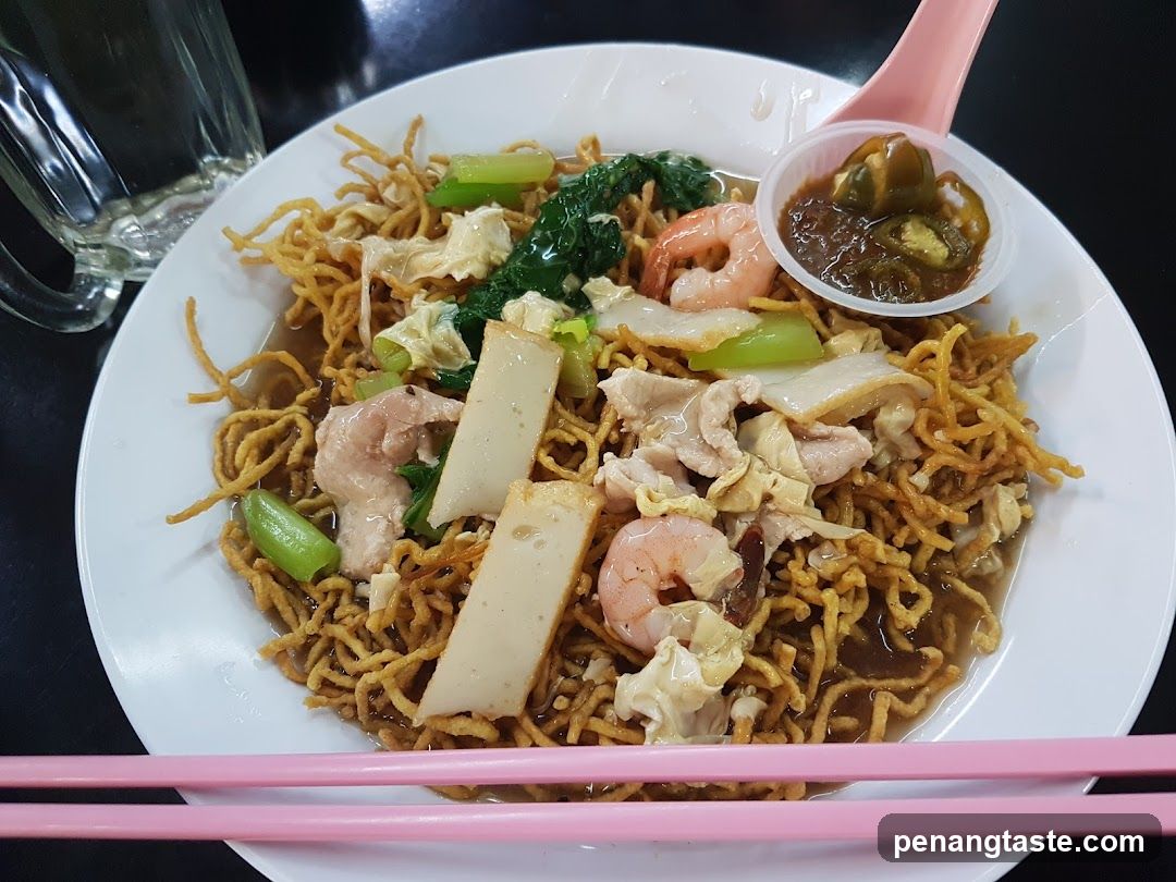 Noodle Dish with Shrimp and Tofu