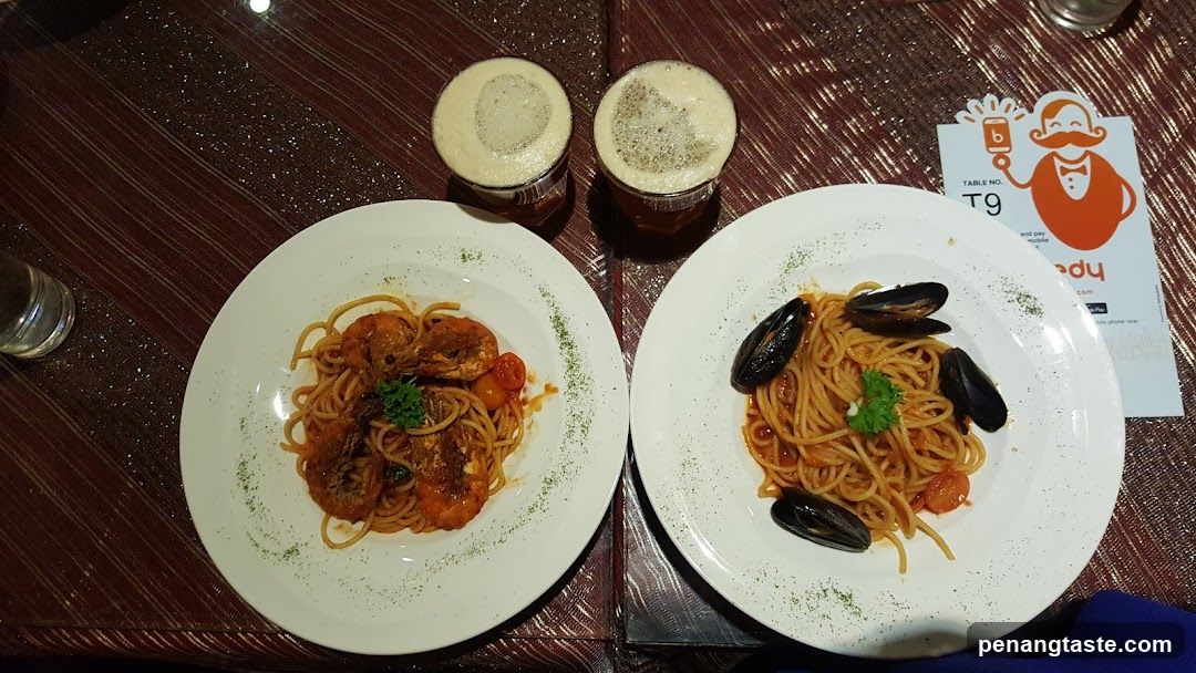 Pasta with Seafood and Beer