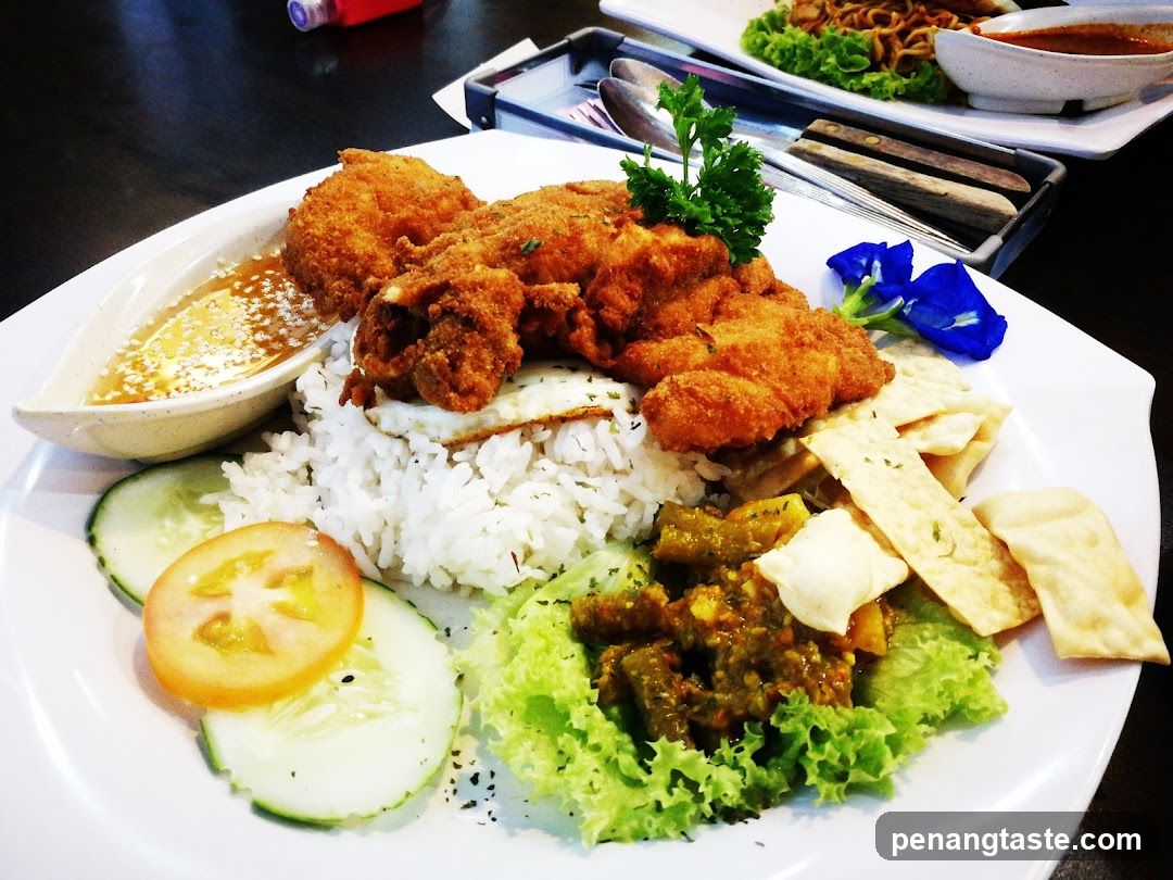 Fried Chicken Rice Plate