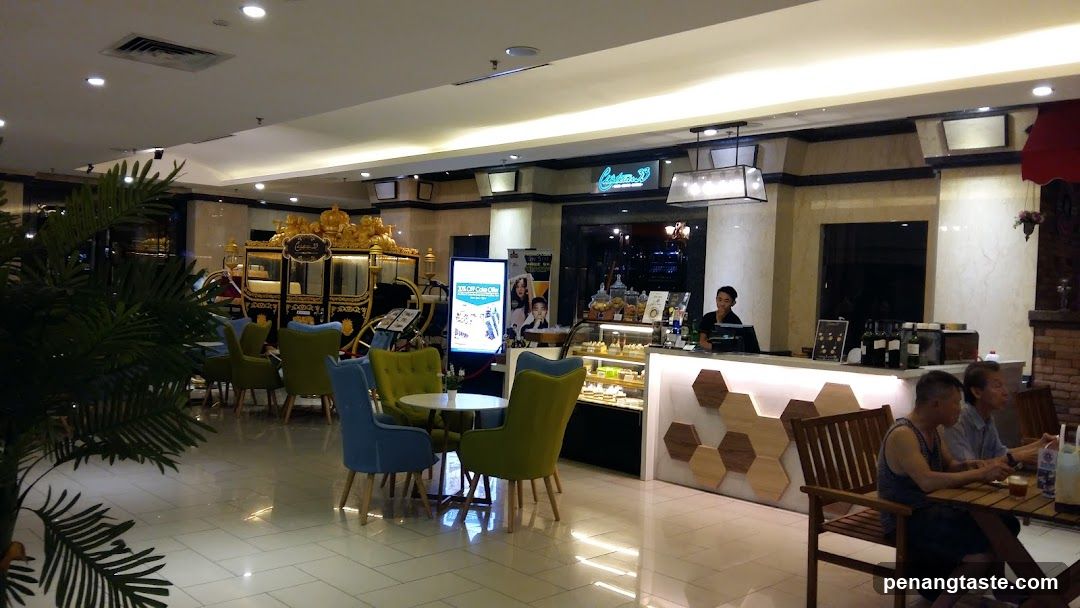 Cafe Interior with Seating Area and Counter