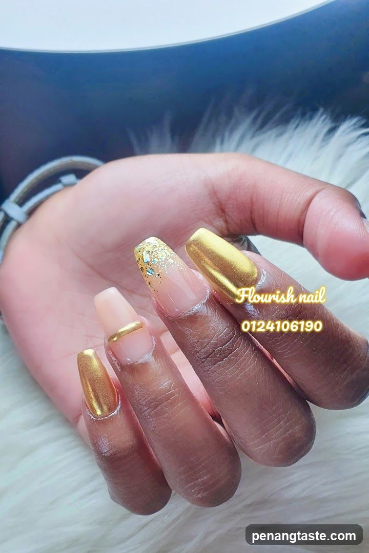 Gold Nail Art Design