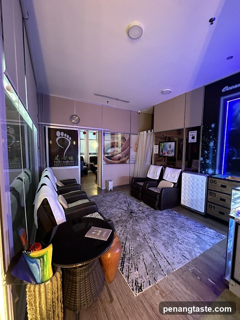 Interior of a Foot Massage Salon