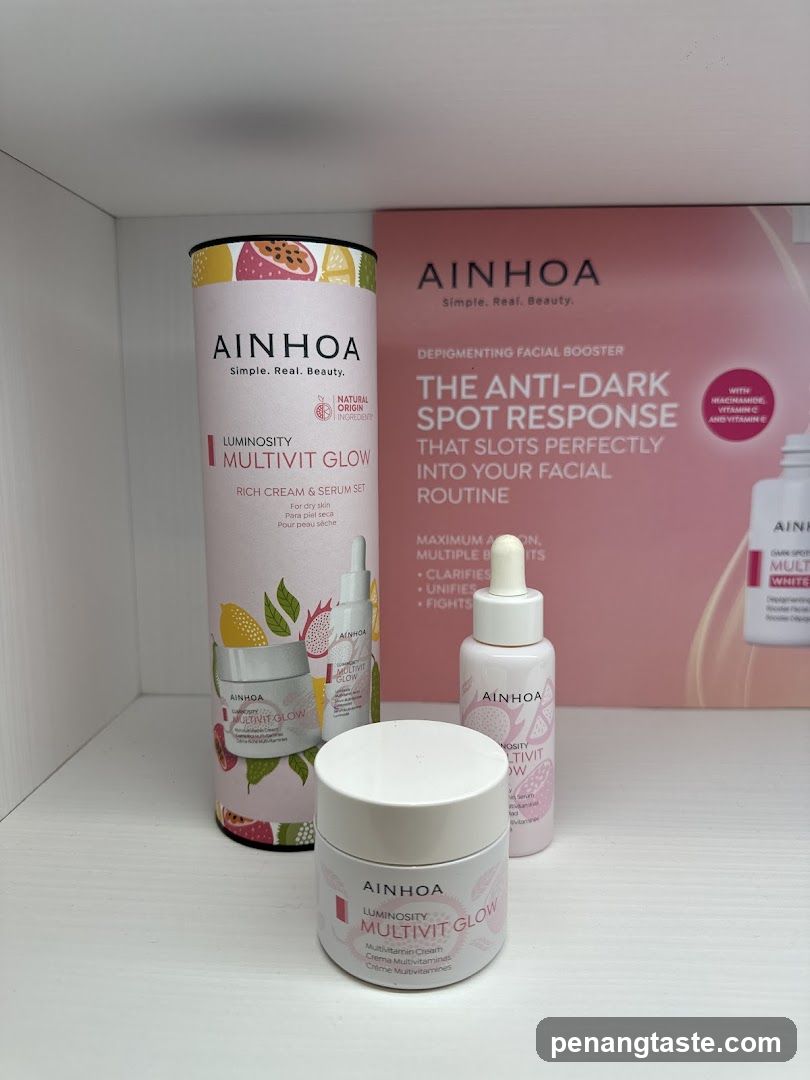 Ainhoa Skincare Products Display