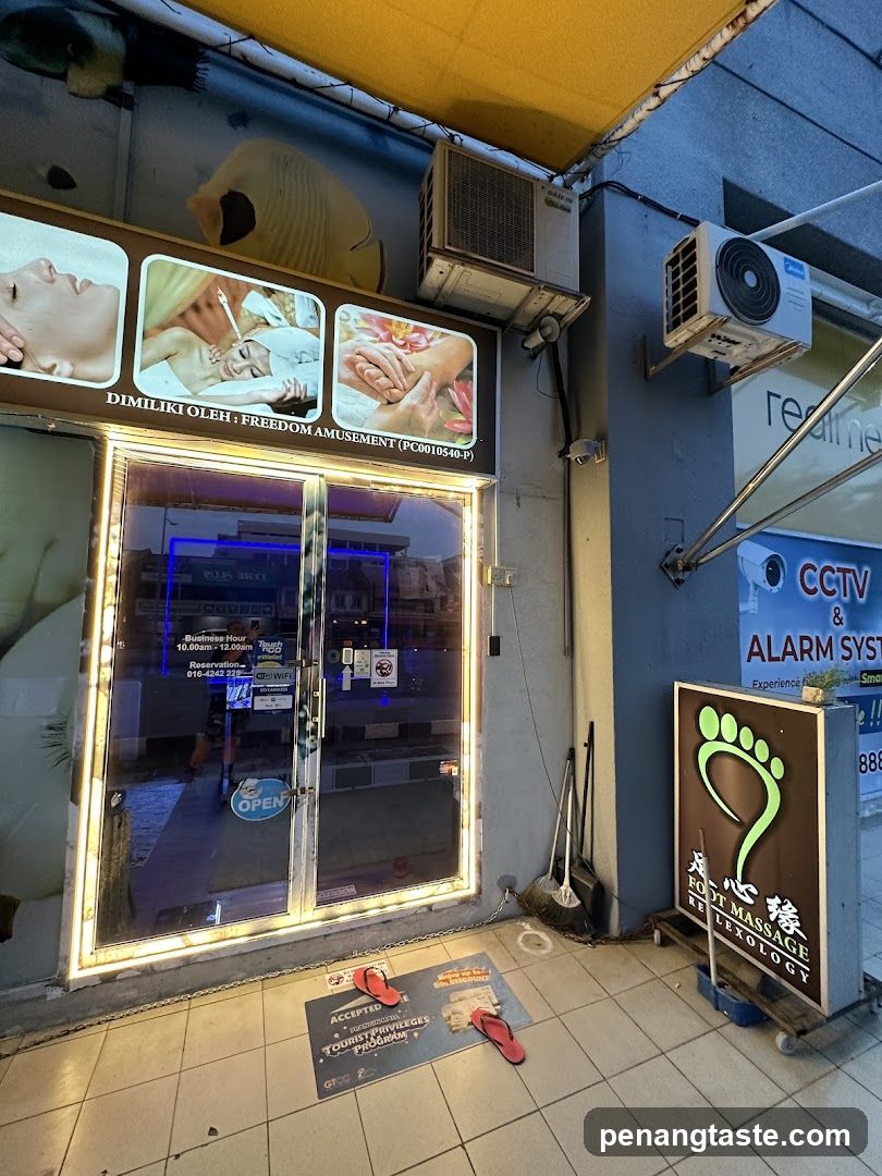 Spa and Massage Shop Entrance