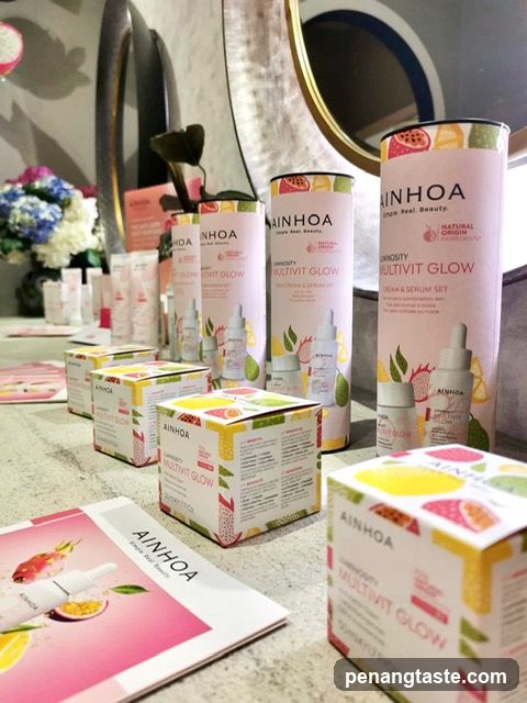 Ainhoa Skincare Products Display
