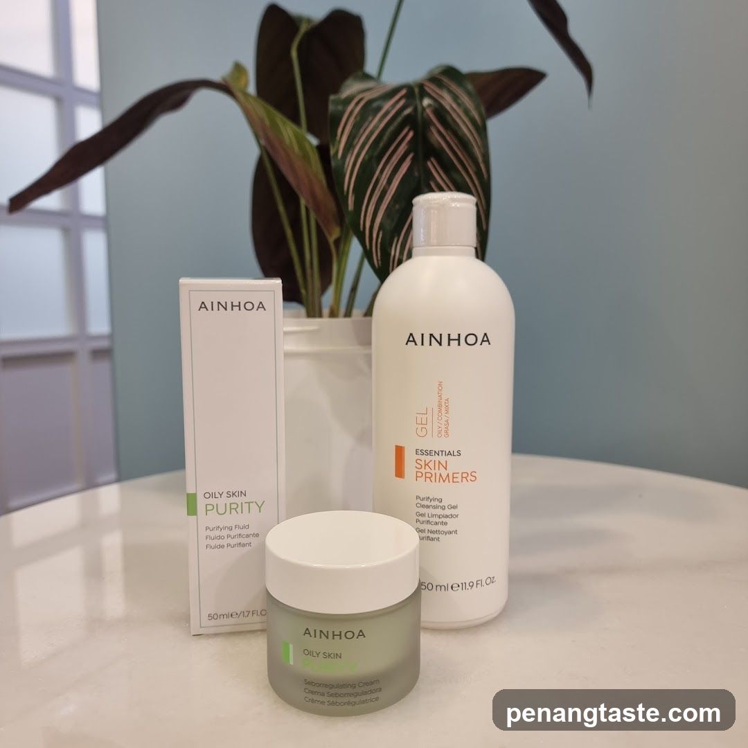 Ainhoa Skincare Products Display