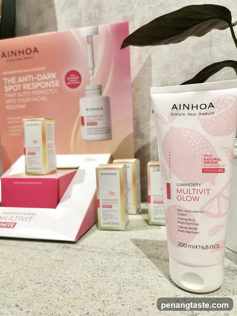 Ainhoa Skincare Products Display