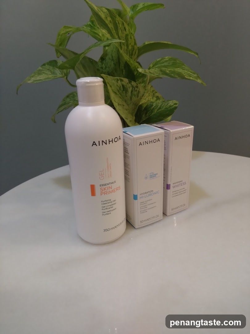 Ainhoa Skincare Products Display