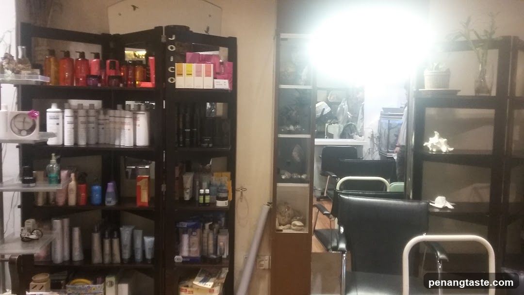 Salon Interior with Product Shelves