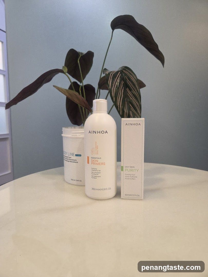 Ainhoa Skincare Products Display