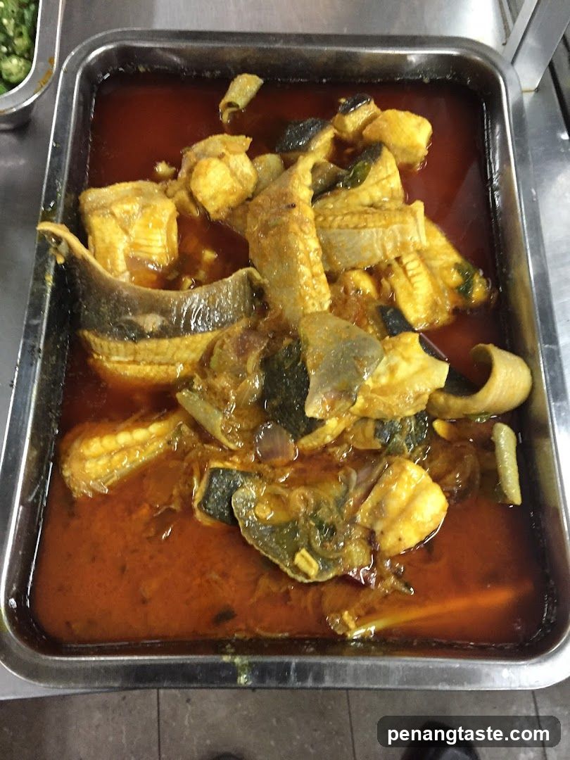 Spicy Fish Dish in Metal Tray