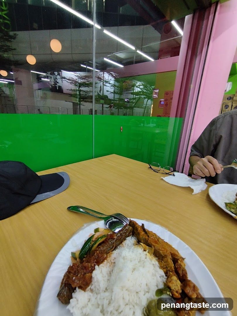Dining at a casual eatery