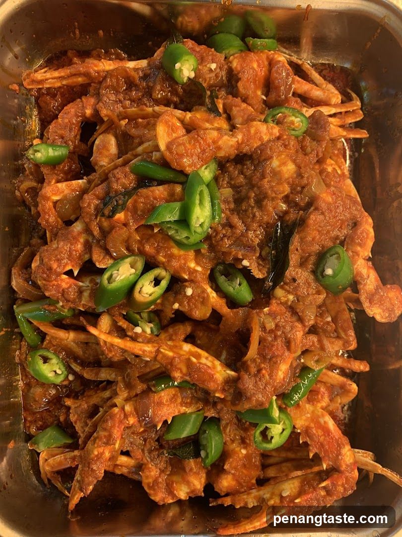 Spicy Crab Dish with Green Chilies