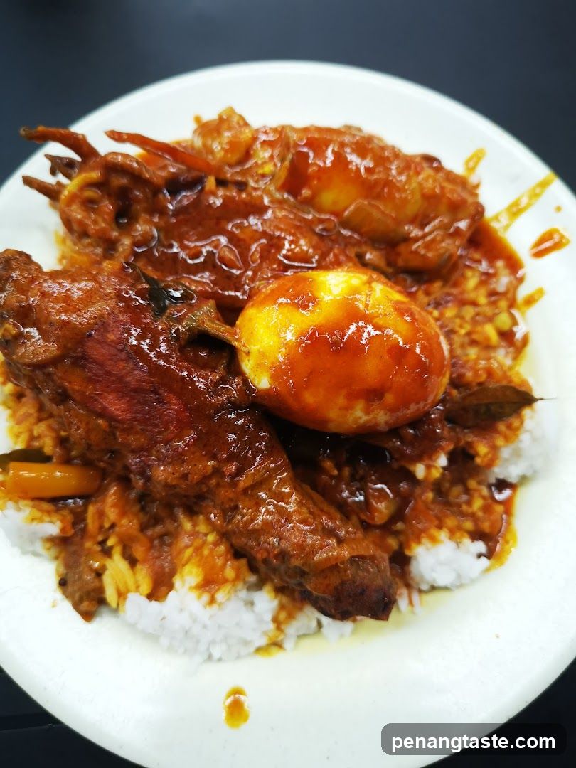 Curry Chicken Rice with Egg