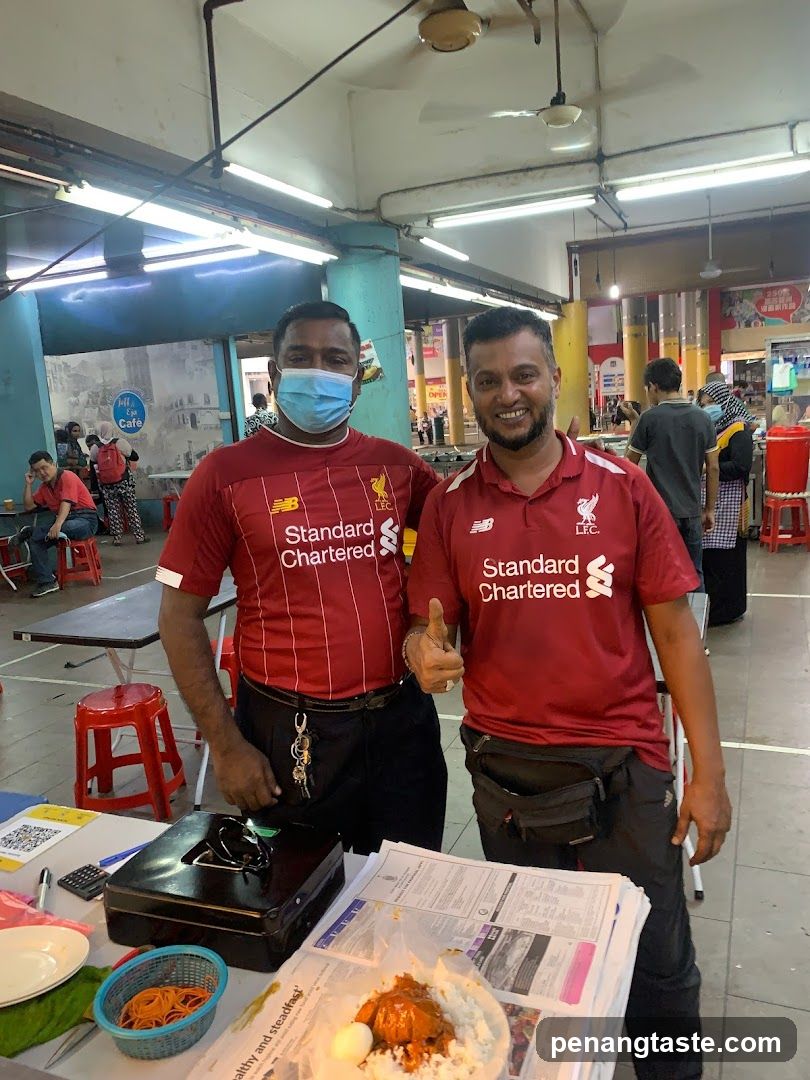 Food Stall Interior with Staff
