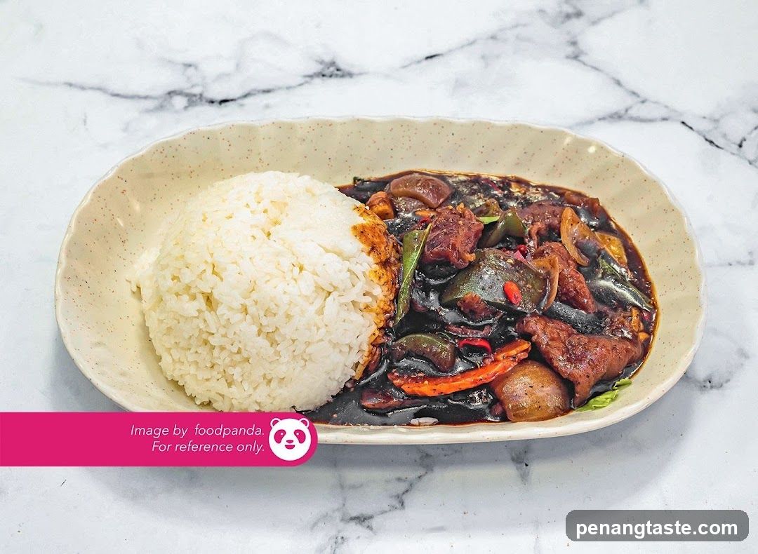 Stir-fried Meat with Vegetables and Rice