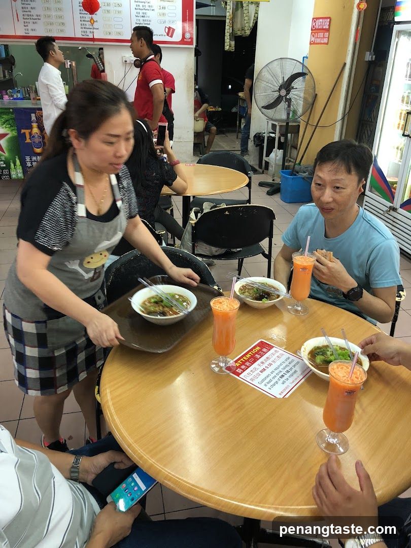 Dining at a casual eatery