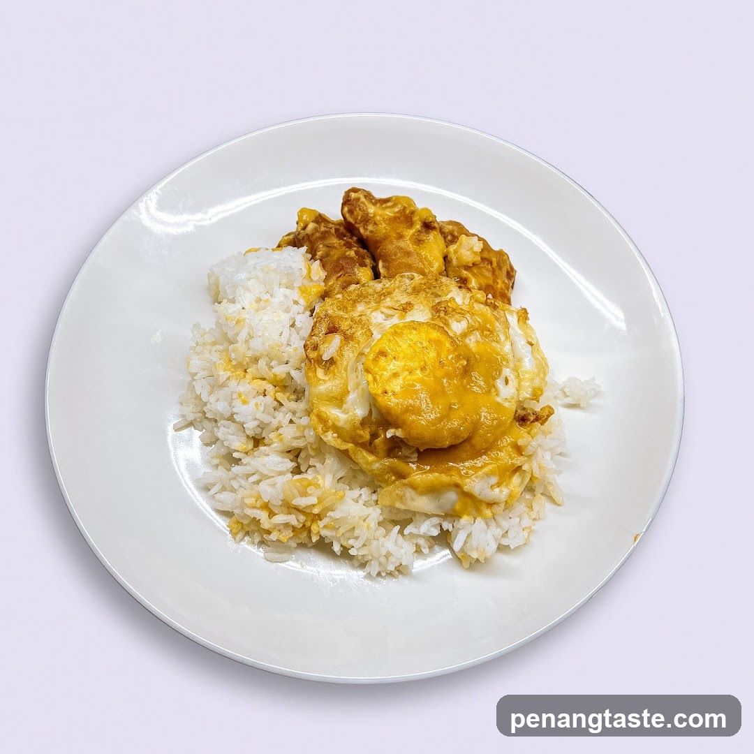 Fried Rice with Curry and Fried Egg